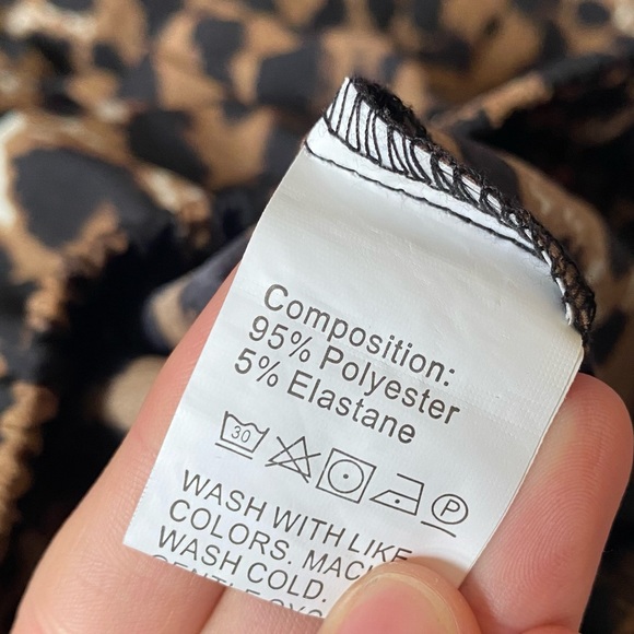 Leopard Ruffle Hem High-Low Skirt - Picture 12 of 14